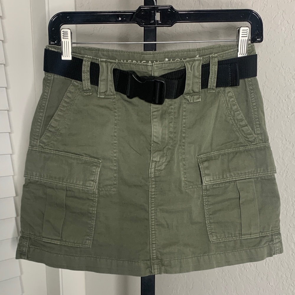 Y2k American eagle hi rise aline mini preppy skirt size 0